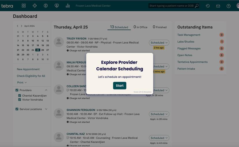 Provider Calendar & Appointment Scheduling