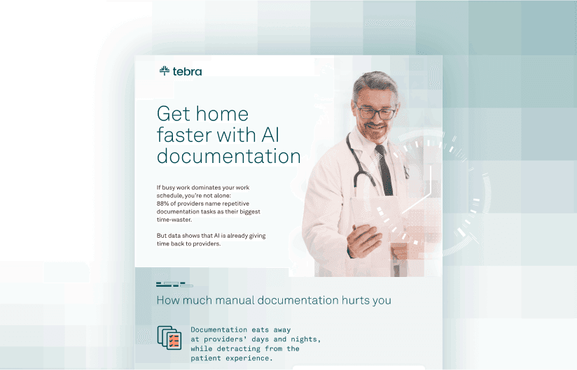 Cut documentation time and get your evenings back with AI