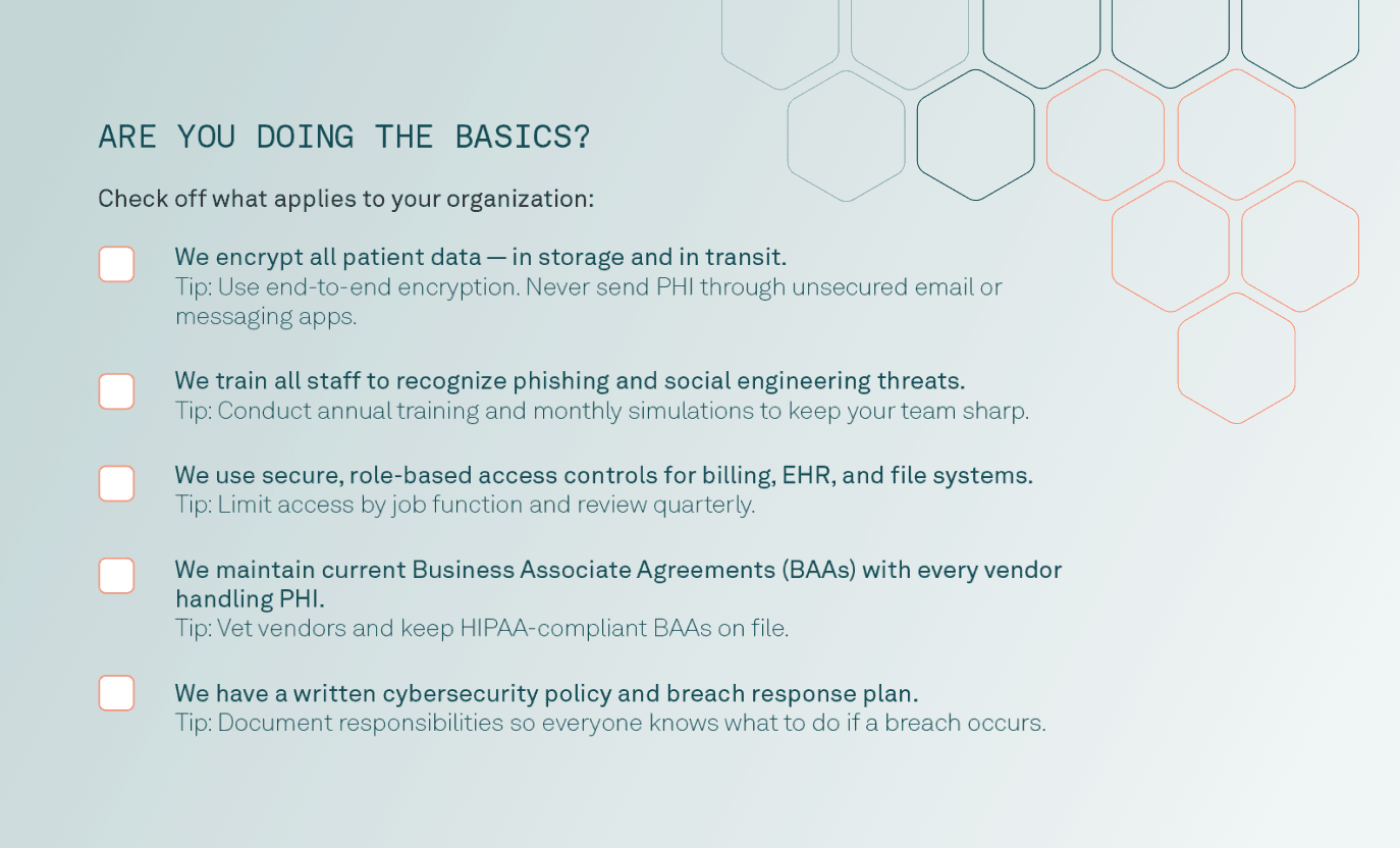 Are you doing the basics?