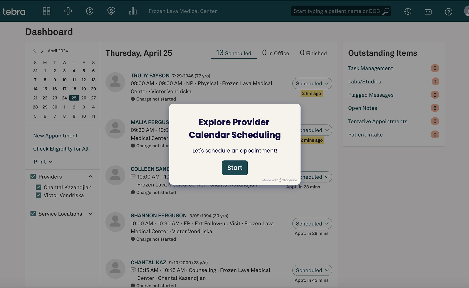 Provider Calendar & Appointment Scheduling
