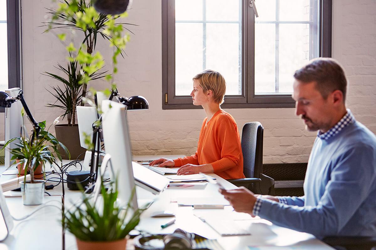 picture of employees researching credentialing with insurance companies