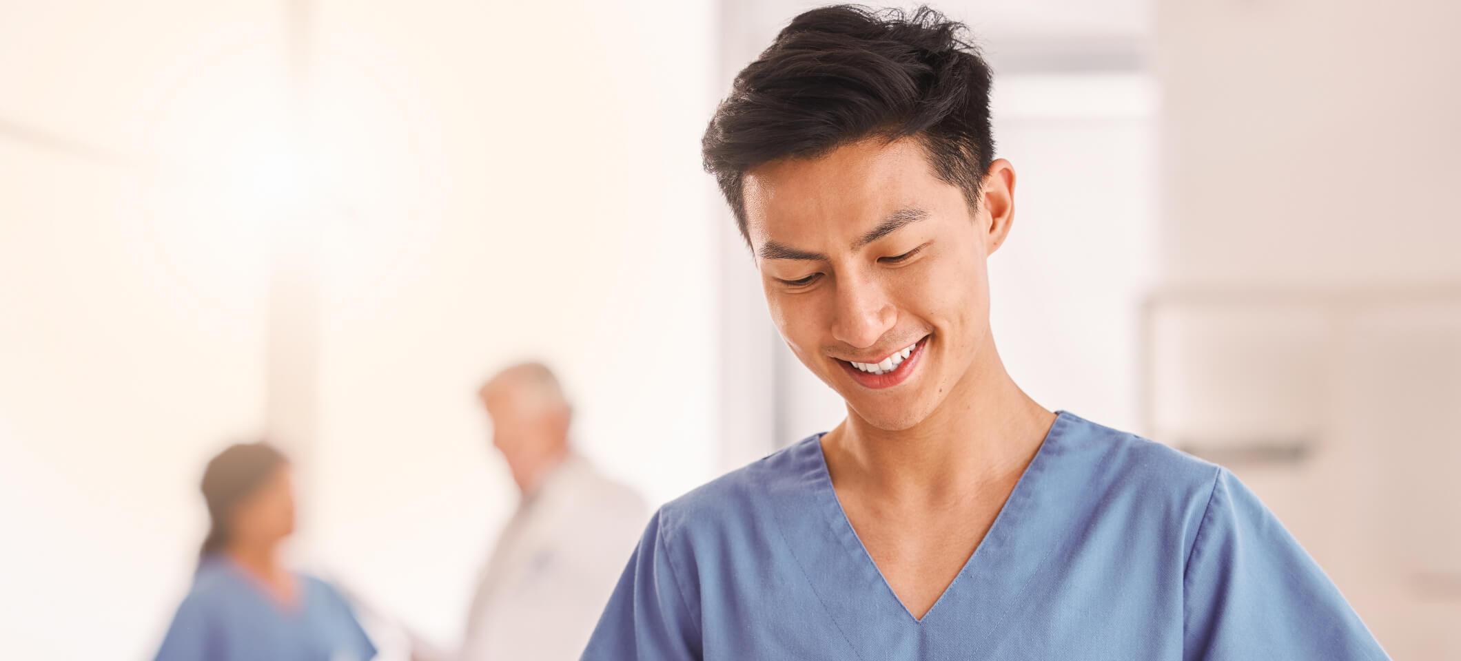 Physician reads about HIPAA and healthcare marketing
