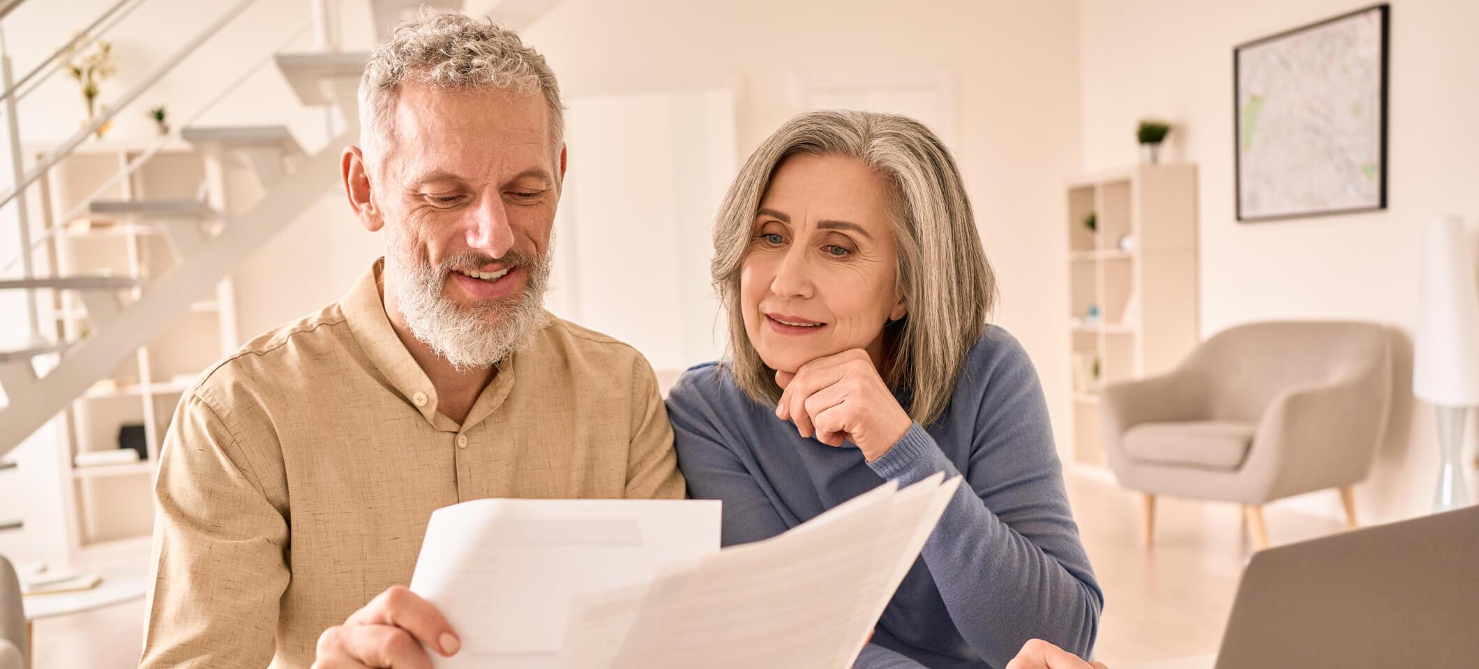 Patients look at medical billing documents enabling a good patient payment experience