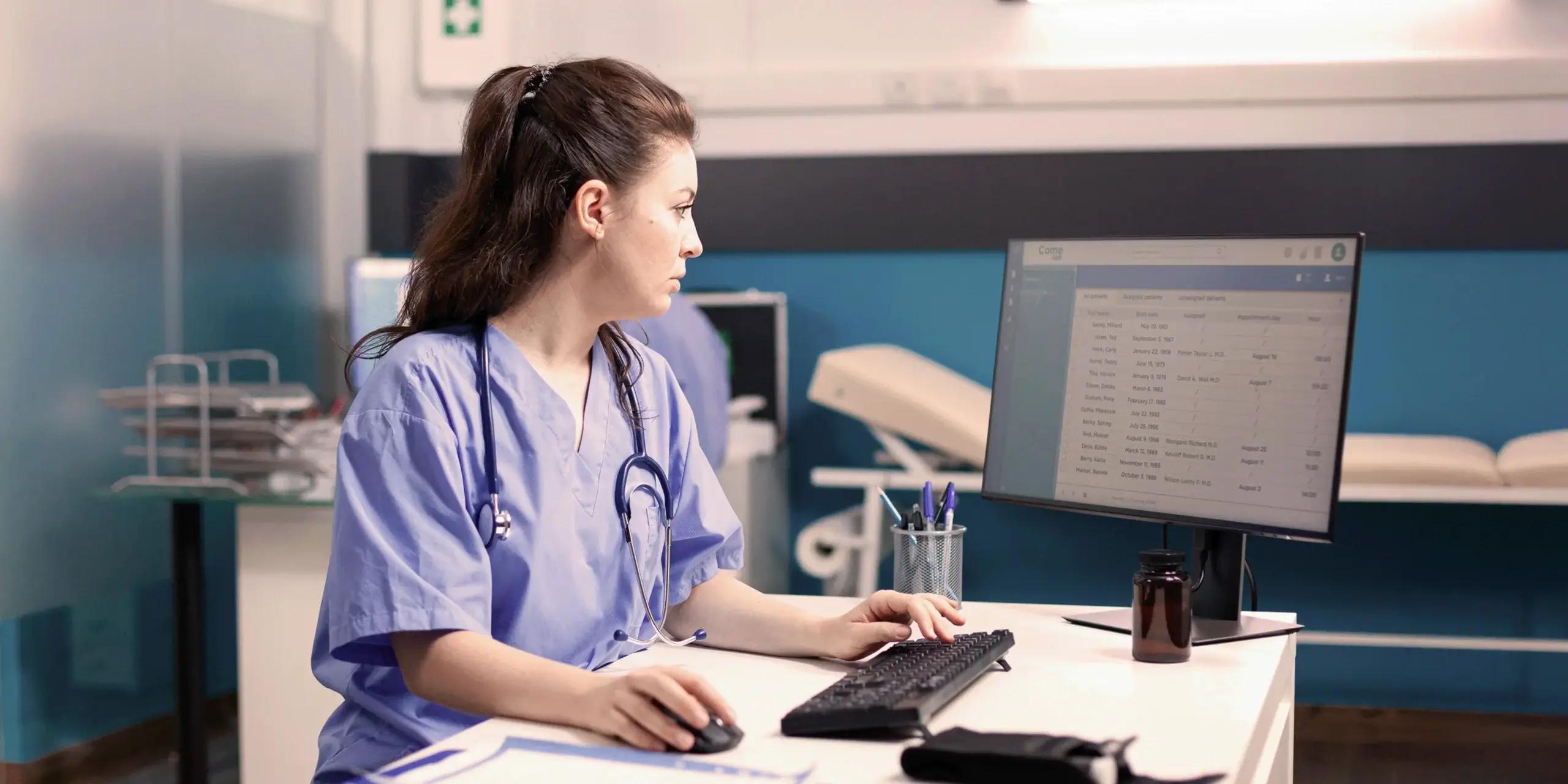 nurse charting in ehr software platform