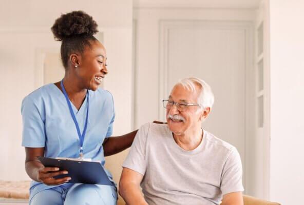 nurse practitioner with patient