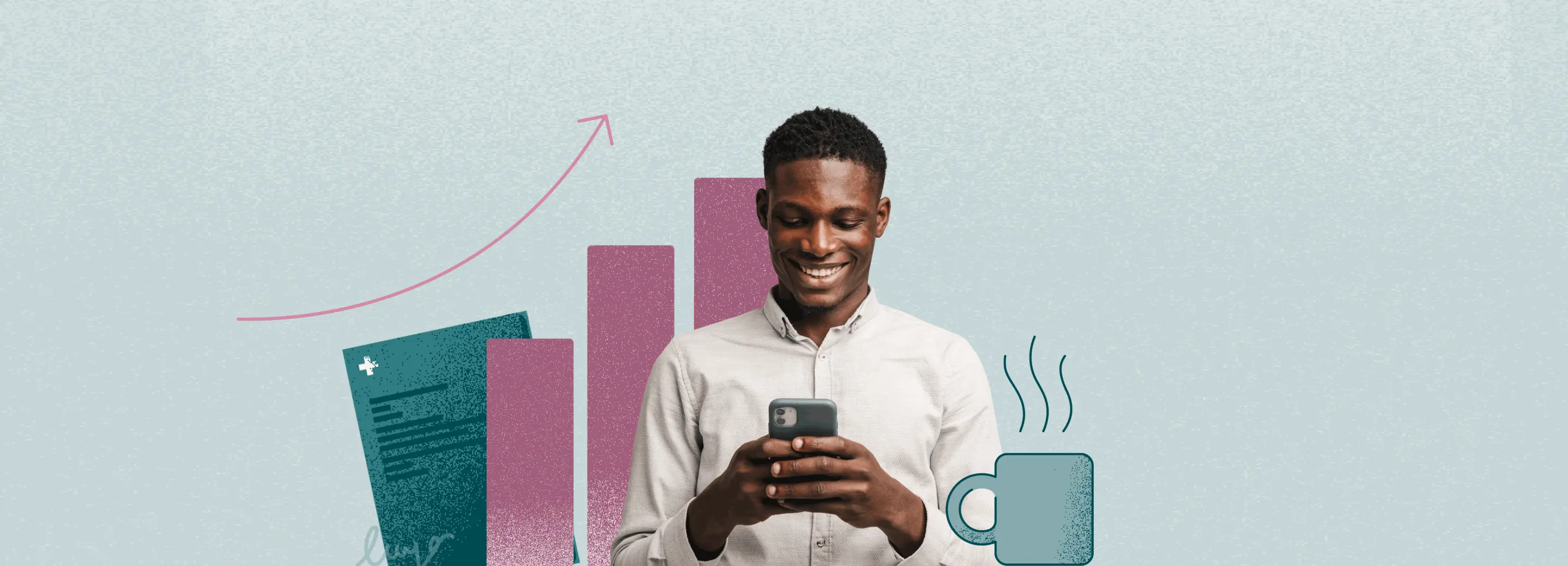 person smiling at effectively healthcare marketing