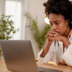 doctor reading about physician burnout