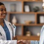doctor meeting patient from referral