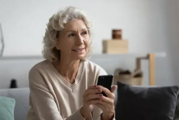 woman watching tiktok medical advice videos