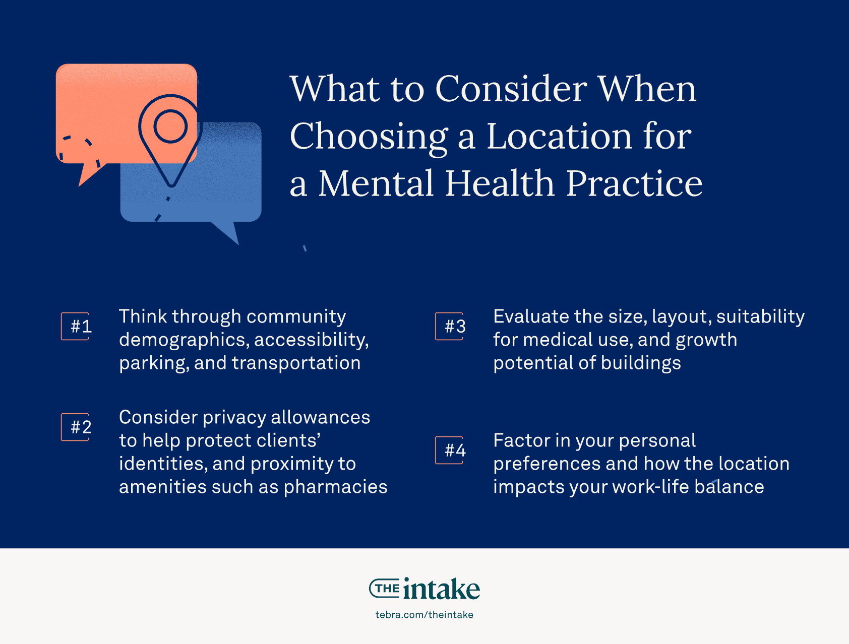 What to consider when choosing a location for your mental health practice