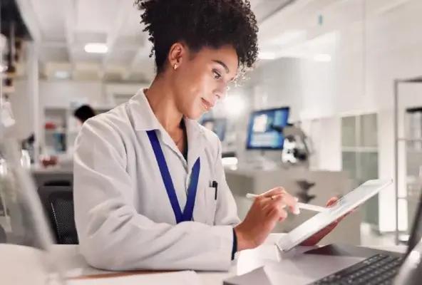 doctor in a lab setting