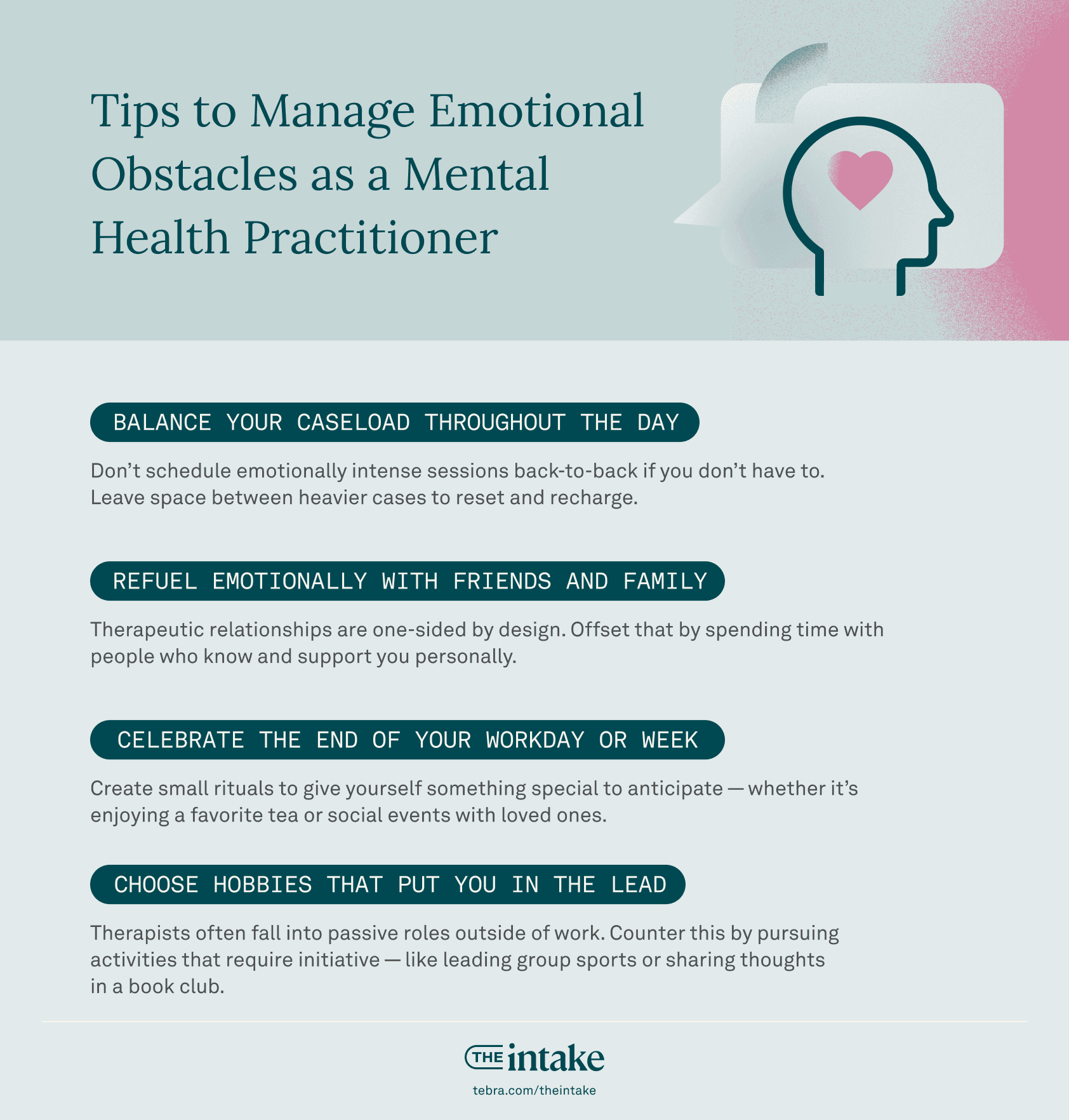 Tips to manage emotional health obstacles as a mental health practitioner
