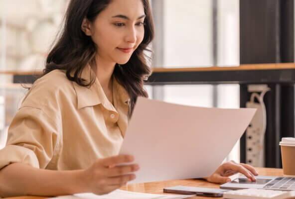 woman learning significant components of the medical billing workflow