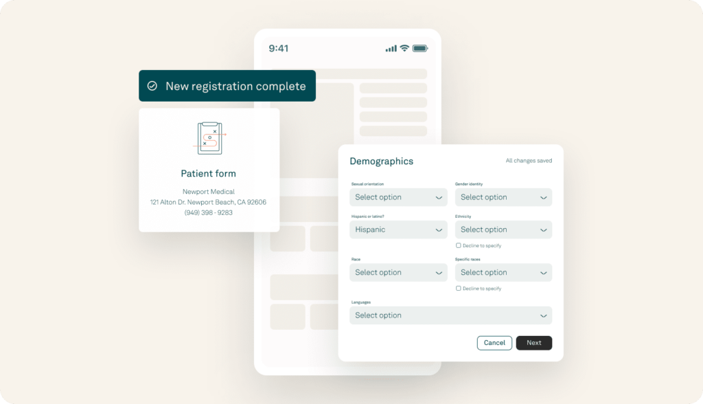 Digital intake and assessment forms